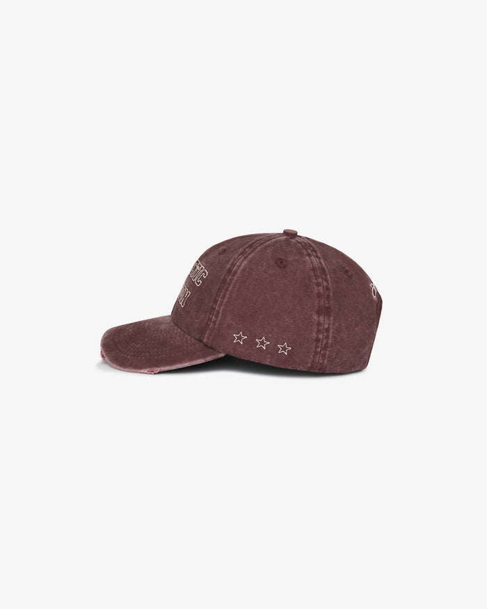 Cotton Dad Cap - Washed Burgundy