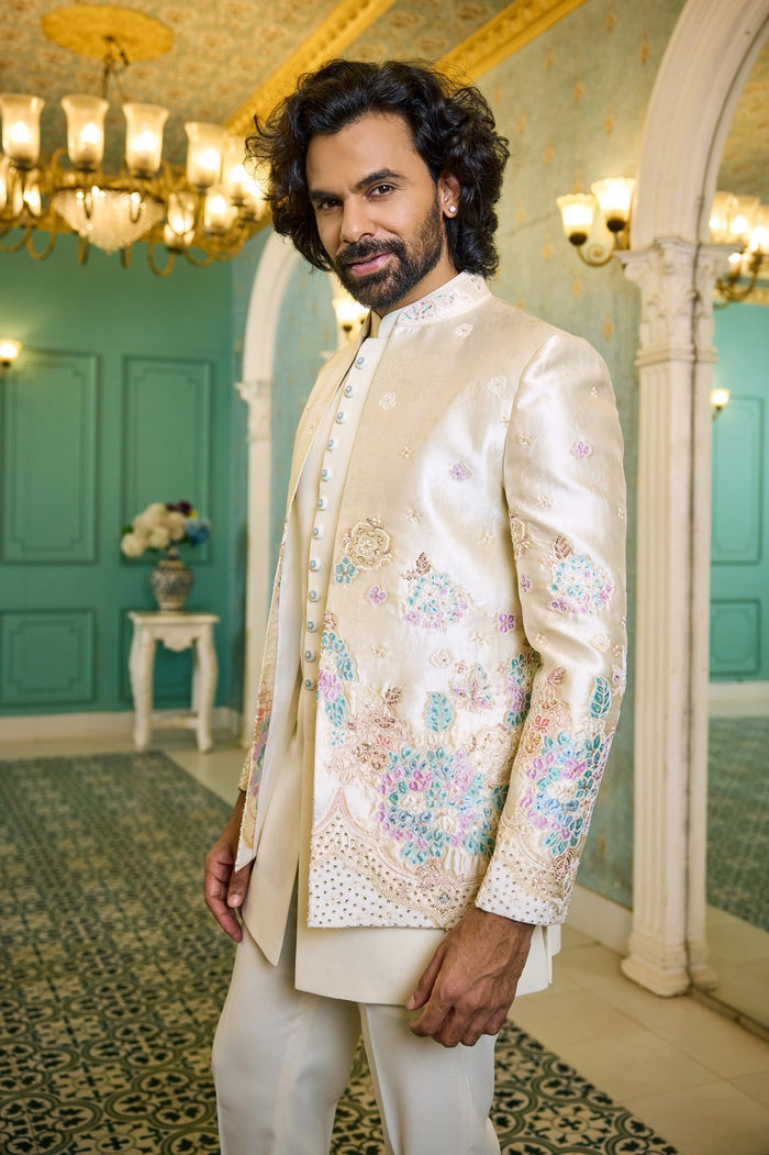 Designer open indo western wear