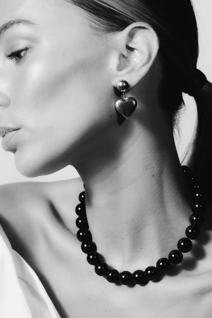 Cupid Drop Earrings | Silver