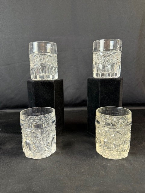Cut Crystal Whiskey Glasses
