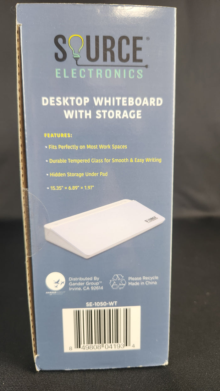 Desktop Whiteboard with Storage
