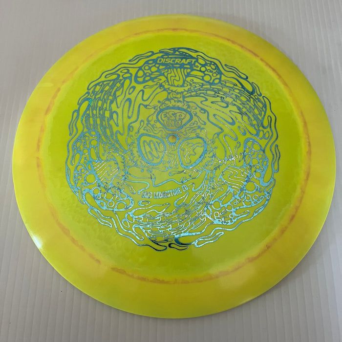 Yellow & Orange/Teal Snowflakes Stamp 9 / 173-174 grams