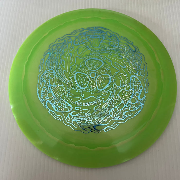 Green & Orange/Teal Snowflakes Stamp 37 / 173-174 grams