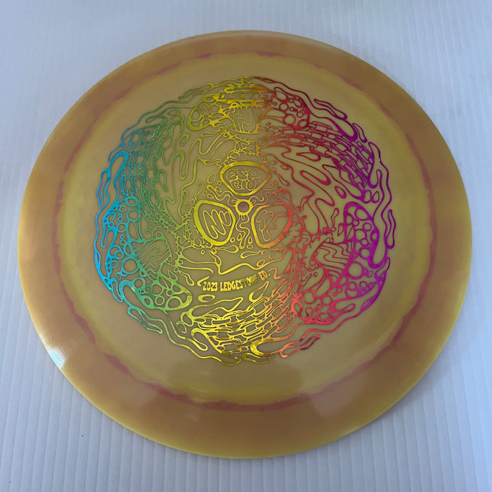 Orangey Yellow & Pink/Rainbow Shatter Stamp 5 / 173-174 grams