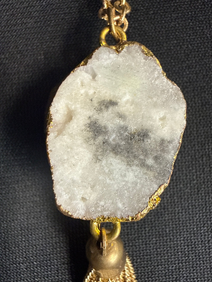 Druzy Quartz Statement Necklace