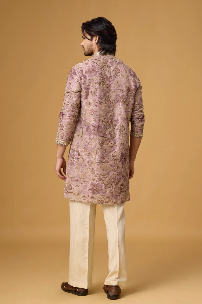 Premium Zari Kurta Set for Men – Evening & Festive Wear | Mahavir NX