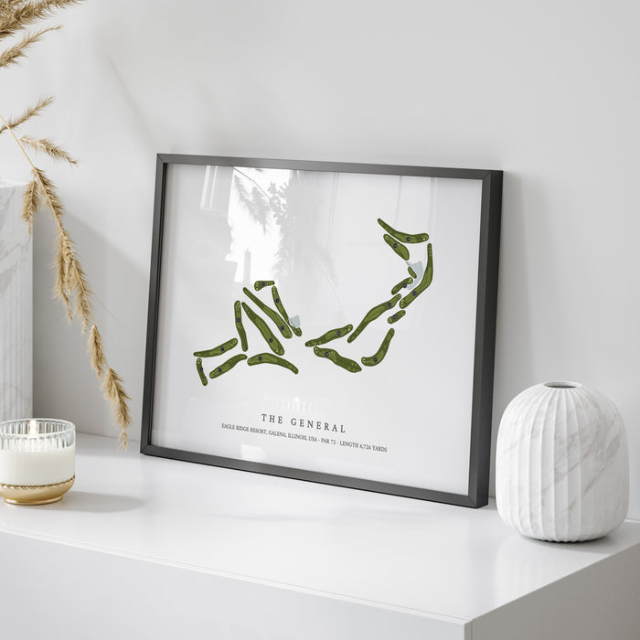 Eagle Ridge Resort - The General | Golf Course Map | On Table