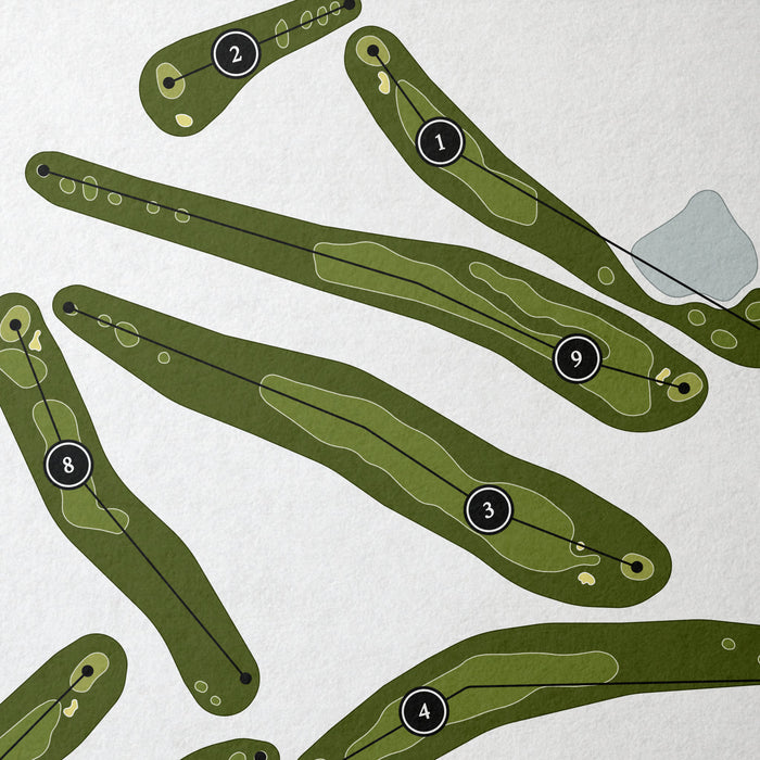 Eagle Ridge Resort - The General | Golf Course Map | Close Up