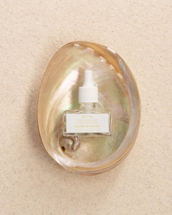 Ecoya Plug-In Diffuser Fragrance Flask | Sea Salt & Coconut