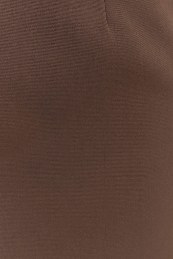 Effy Suiting Mini Skirt - Cacao Brown