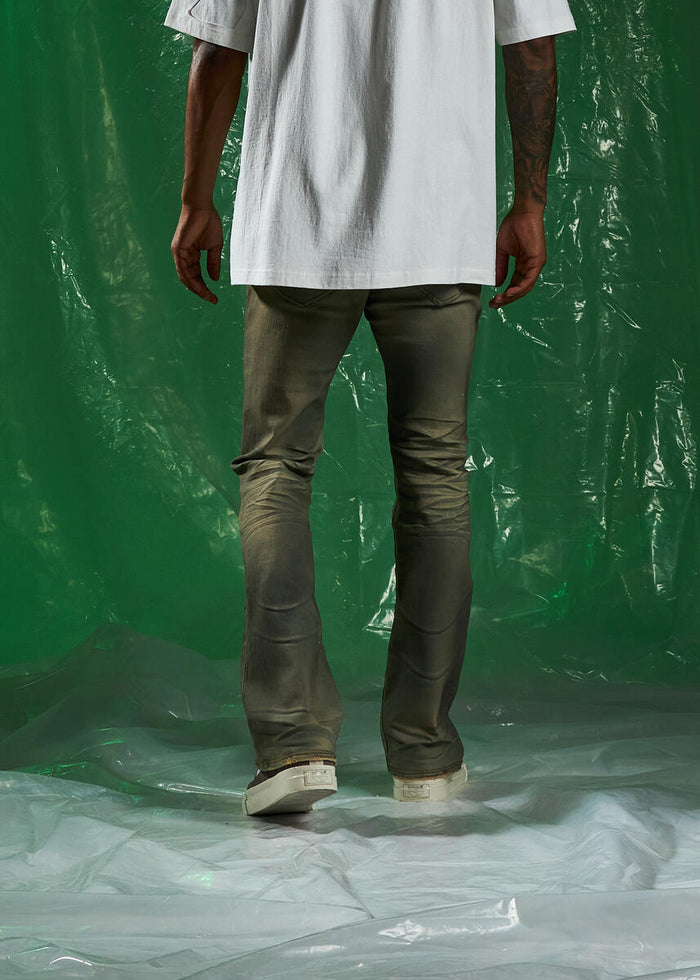Embellish RIC Sand Blue Denim Jeans (EMBSPR224-038) with distressed details and tapered fit for a stylish look