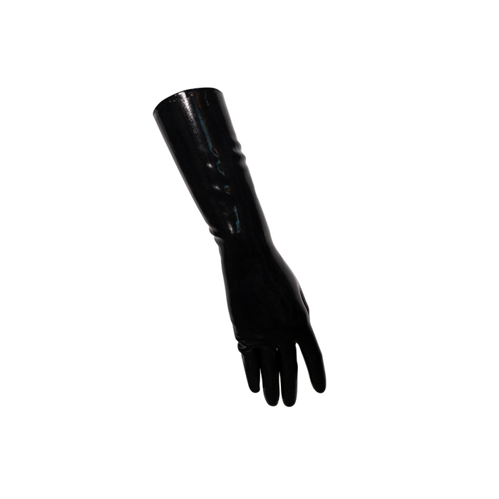 Mid Arm Thick Latex Gloves READY TO SHIP S / Black Womens - Vex Inc. | Latex Clothing