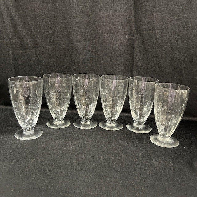Etched Ice Tea Glasses