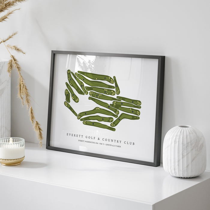 Everett Golf & Country Club | Golf Course Map | On Table