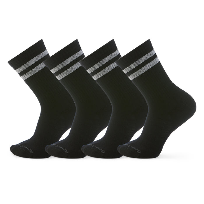 Everyday Athletic Striped Crew Socks 4-Pack