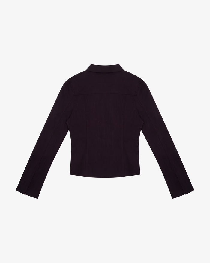 FITTED JACKET - PLUM