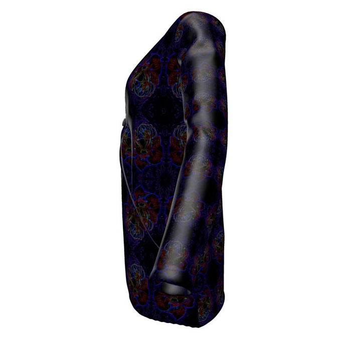Floral Embosses (01): Nocturnal Sanctuary | Jersey Cardigan