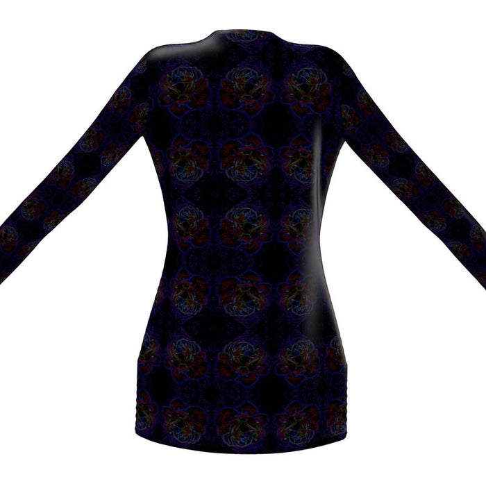 Floral Embosses (01): Nocturnal Sanctuary | Jersey Cardigan
