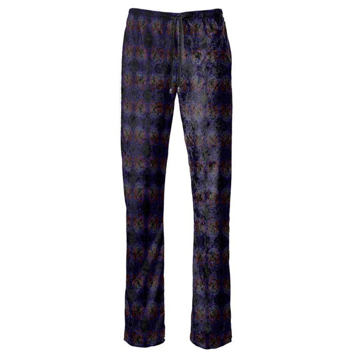 Floral Embosses (01): Nocturnal Sanctuary | Open Bottom Lounge Joggers