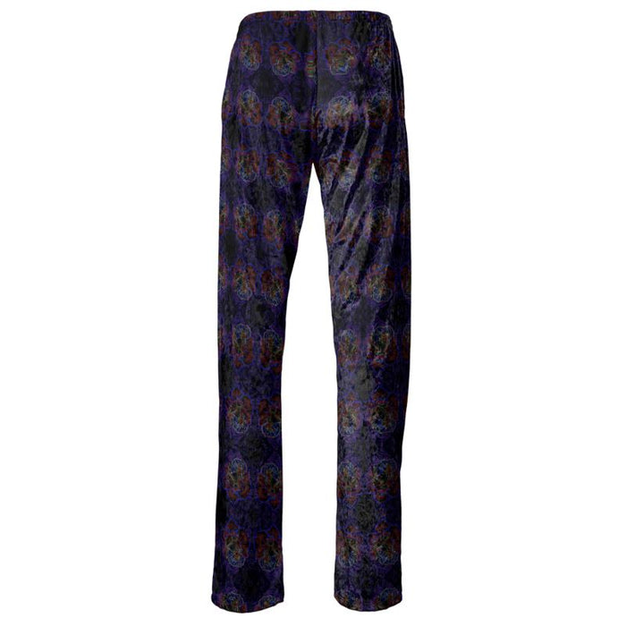 Floral Embosses (01): Nocturnal Sanctuary | Open Bottom Lounge Joggers