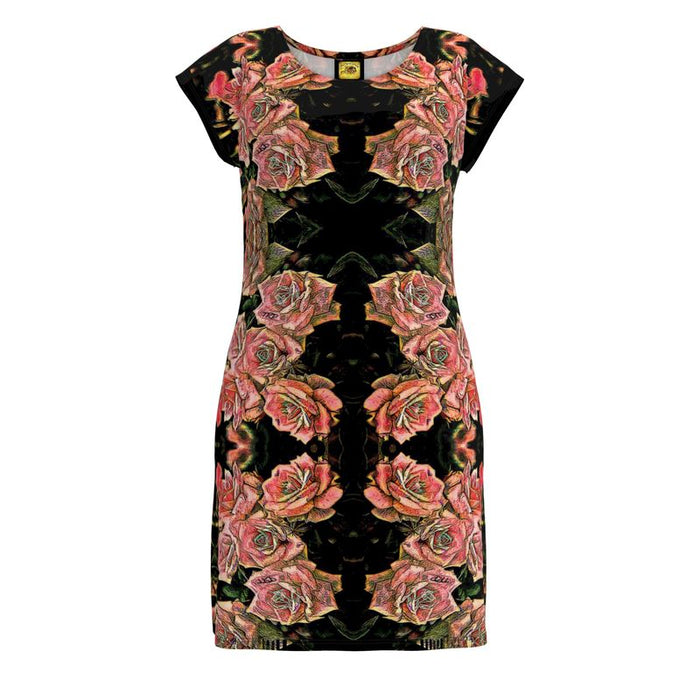 Floral Embosses (06-01): Adom - The Physical Mirror | Tunic T-Shirt Dress