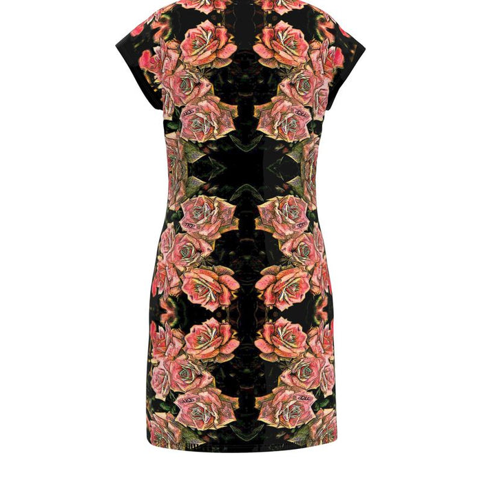 Floral Embosses (06-01): Adom - The Physical Mirror | Tunic T-Shirt Dress