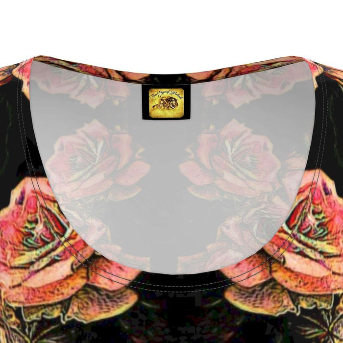 Floral Embosses (06-01): Adom - The Physical Mirror | Tunic T-Shirt Dress