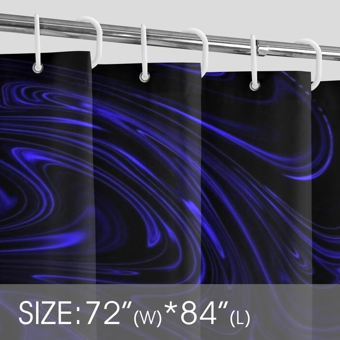 Flow (01-02): Cobalt, The Heavenly Depths | Shower Curtain | 2 sizes (Hooks not included)