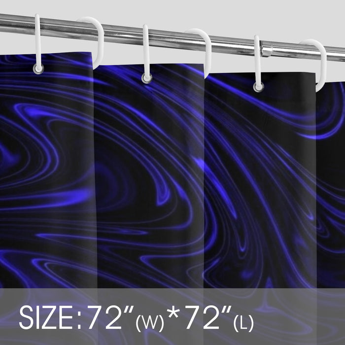 Flow (01-02): Cobalt, The Heavenly Depths | Shower Curtain | 2 sizes (Hooks not included)