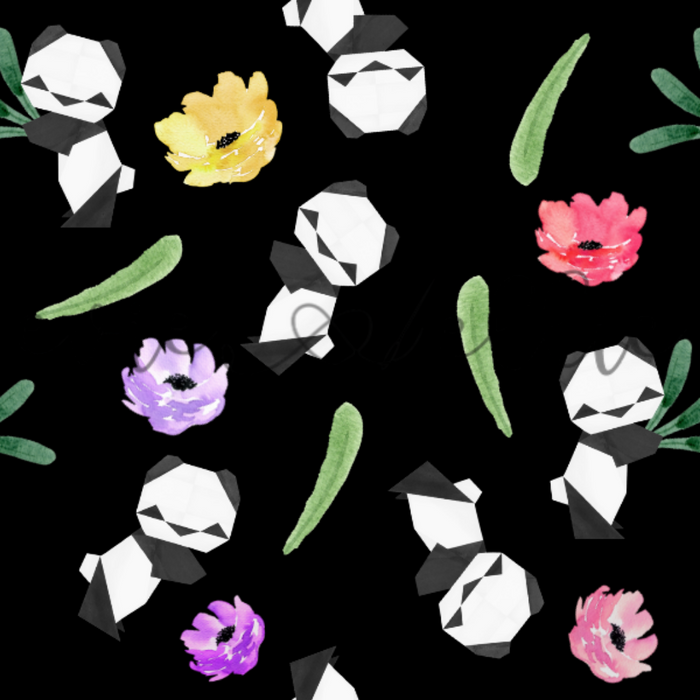 Flower Panda  - Multiple Colors