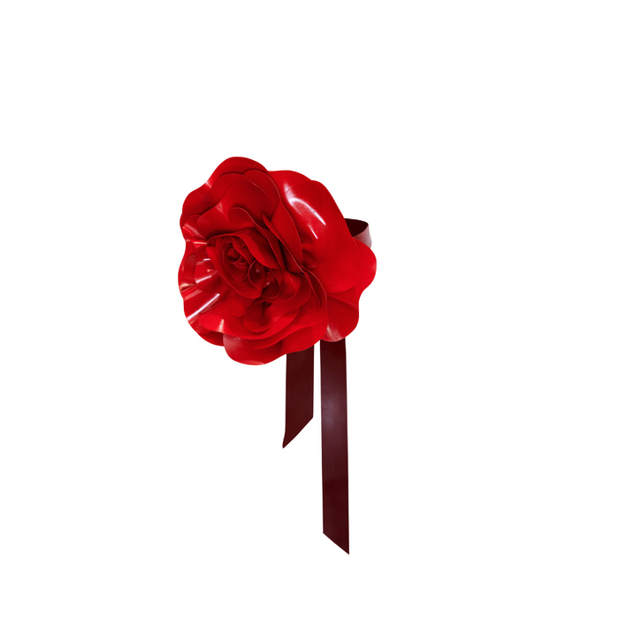 Flower Wrap Choker READY TO SHIP Womens - Vex Inc. | Latex Clothing