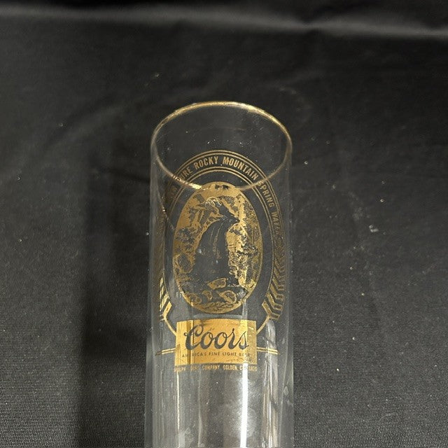 Four Coors beer glasses