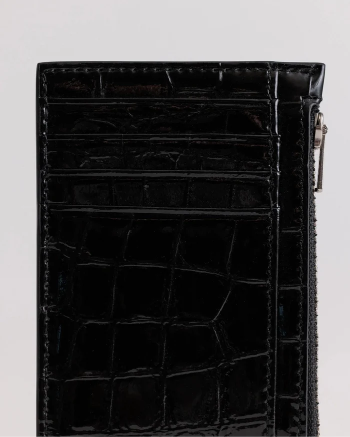 Frank Cardholder | Black Croc