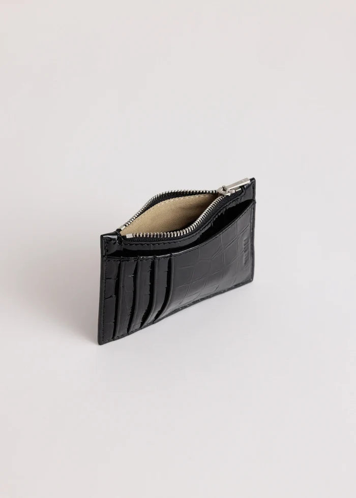 Frank Cardholder | Black Croc