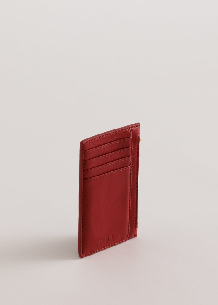 Frank Cardholder | Lobster Red Lambskin