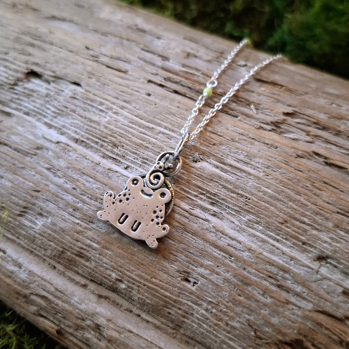Frog & Snail Sterling Silver Pendant