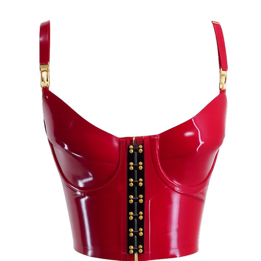 Garter Bustier READY TO SHIP - 32C 32C / Plum Womens - Vex Inc. | Latex Clothing
