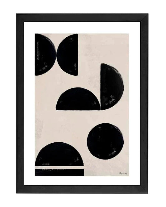 Geometric Print | A3 Black Framed