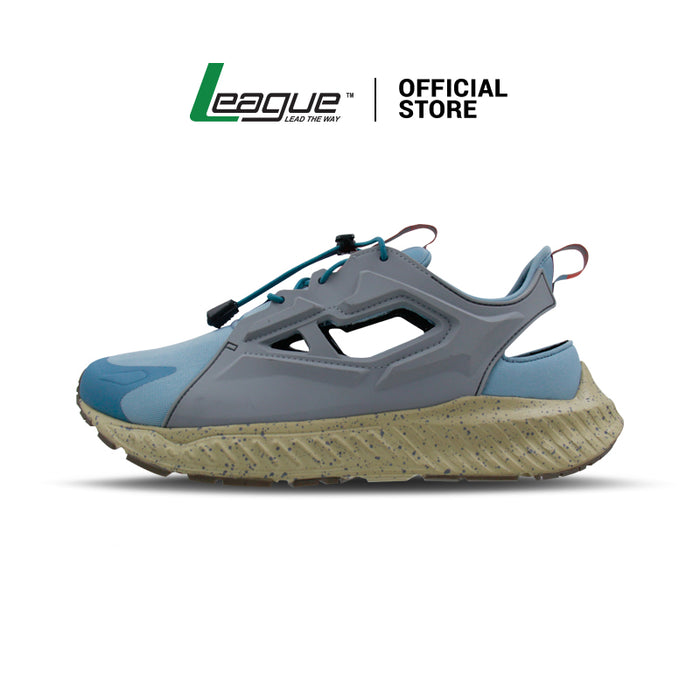 Ghiza Blue/Brown Sepatu Lari Pria