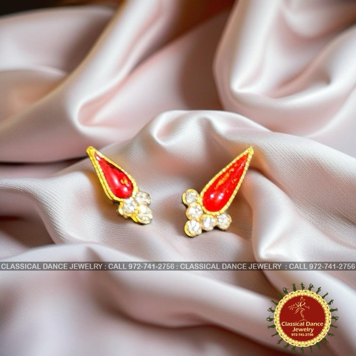 Classical Dance Jewelry Goddess Varalakshmi White Stone Tilakam Bindi Alankaram | Ammavaru Amman Deity Designer Pooja Festivals Wedding | Classical Dance Jewelry