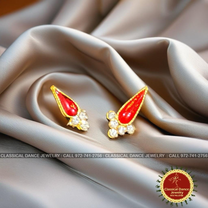 Classical Dance Jewelry Goddess Varalakshmi White Stone Tilakam Bindi Alankaram | Ammavaru Amman Deity Designer Pooja Festivals Wedding | Classical Dance Jewelry