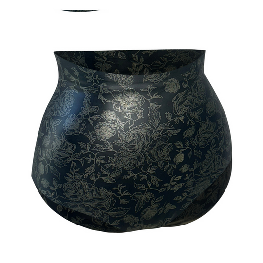 Gold floral Print Knickers READY TO SHIP Womens - Vex Inc. | Latex Clothing