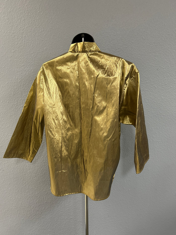 Gold Lame Blouse by PJ's Place S