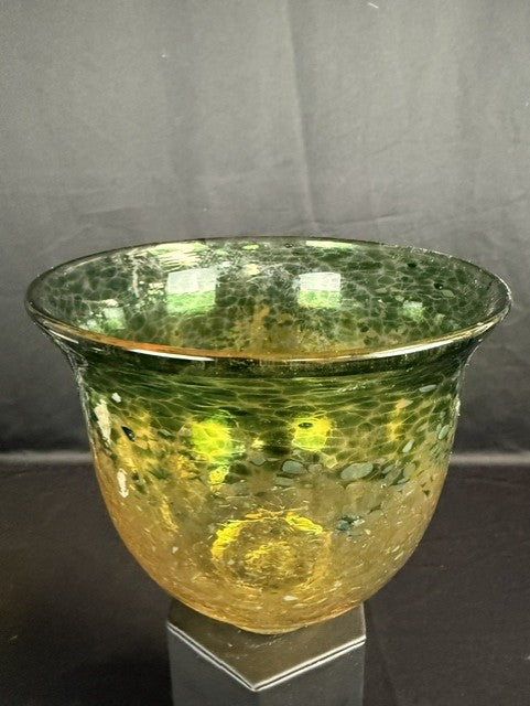 Hand-Blown Art Glass Bowl