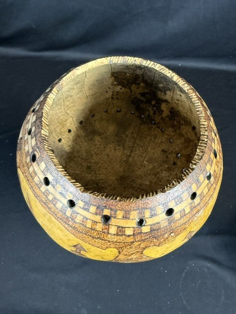 Hand-Carved Decorative Gourd Folk Art