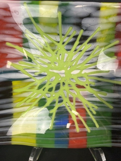 Handcrafted Fused Decorative Glass Plate
