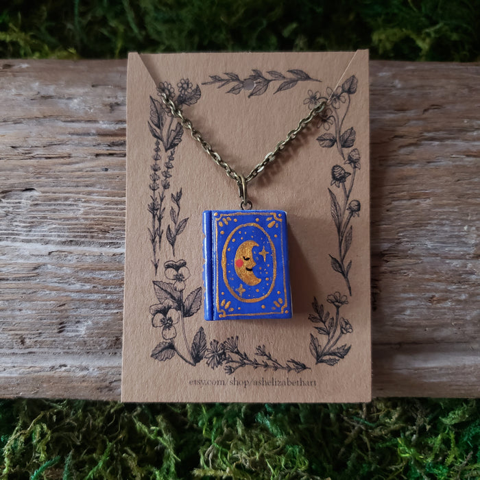 Handmade Celestial Tome Pendant