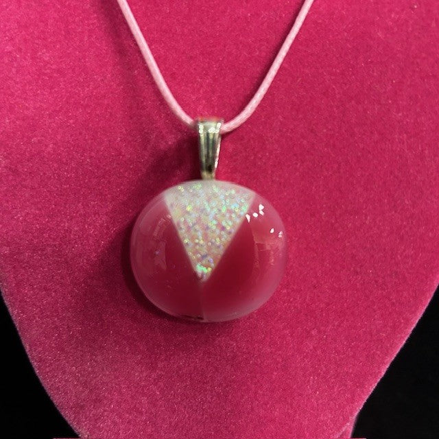 Handmade Glass Pendant Necklace & Earrings