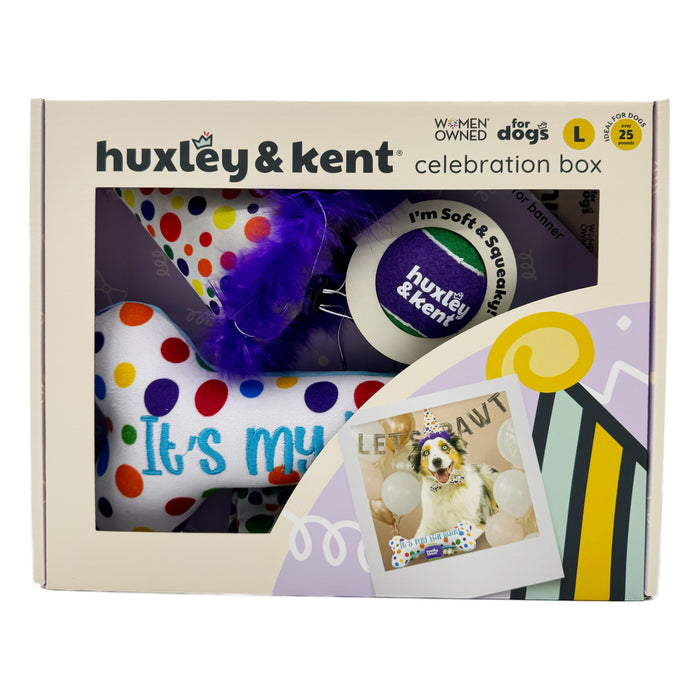 Packaged Happy Barkday Celebration Box.