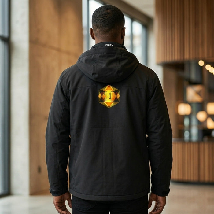 Hebrew World™ (01–01) — The Radiant Six™ | Men's Insulated Rain Jacket